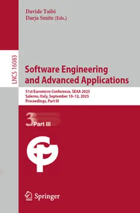Taibi / Smite |  Software Engineering and Advanced Applications | eBook | Sack Fachmedien