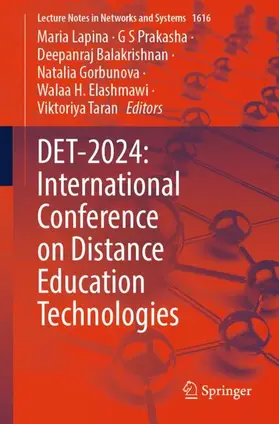Lapina / Prakasha / Balakrishnan |  DET-2024: International Conference on Distance Education Technologies | Buch |  Sack Fachmedien