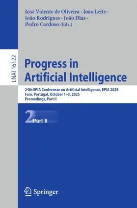 Valente de Oliveira / Leite / Rodrigues |  Progress in Artificial Intelligence | Buch |  Sack Fachmedien