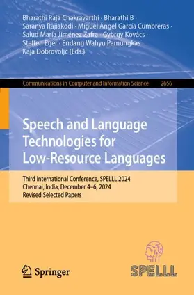 Chakravarthi / B / Rajiakodi |  Speech and Language Technologies for Low-Resource Languages | Buch |  Sack Fachmedien