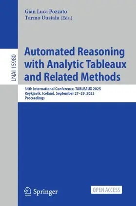 Pozzato / Uustalu |  Automated Reasoning with Analytic Tableaux and Related Methods | Buch |  Sack Fachmedien