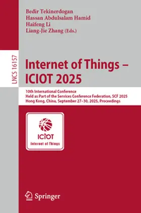 Tekinerdogan / Hamid / Li | Internet of Things – ICIOT 2025 | E-Book | www2.sack.de