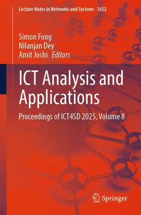 Fong / Dey / Joshi |  ICT Analysis and Applications | Buch |  Sack Fachmedien