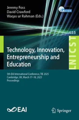 Foss / Crawford / Rahman |  Technology, Innovation, Entrepreneurship and Education | eBook | Sack Fachmedien