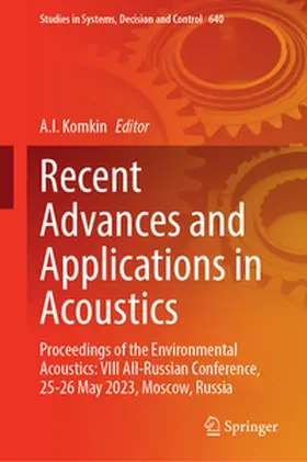 Komkin | Recent Advances and Applications in Acoustics | E-Book | www2.sack.de