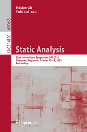 Oh / Sui | Static Analysis | E-Book | www2.sack.de