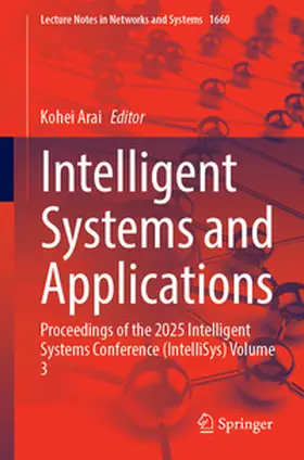 Arai |  Intelligent Systems and Applications | eBook | Sack Fachmedien
