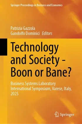 Gazzola / Dominici |  Technology and Society - Boon or Bane? | Buch |  Sack Fachmedien