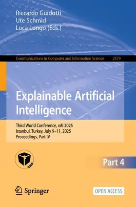 Guidotti / Schmid / Longo |  Explainable Artificial Intelligence | Buch |  Sack Fachmedien