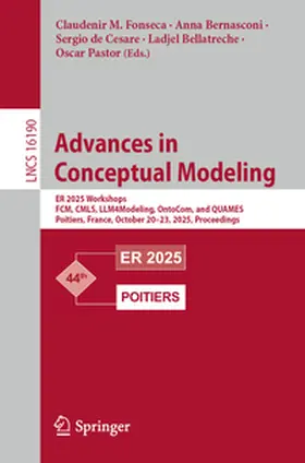 M. Fonseca / Bernasconi / de Cesare |  Advances in Conceptual Modeling | eBook | Sack Fachmedien