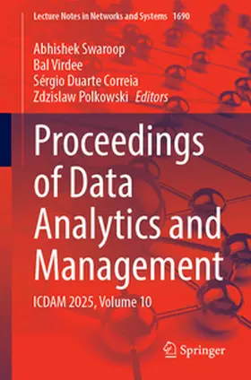 Swaroop / Virdee / Correia |  Proceedings of Data Analytics and Management | eBook | Sack Fachmedien