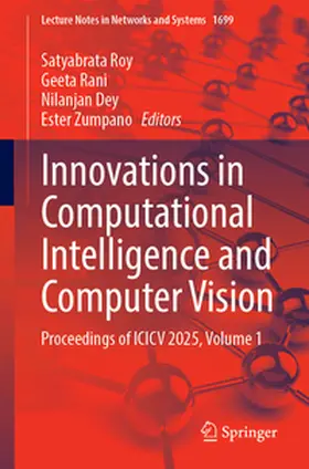 Roy / Rani / Dey | Innovations in Computational Intelligence and Computer Vision | E-Book | www2.sack.de