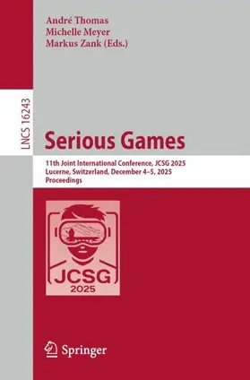 Thomas / Meyer / Zank |  Serious Games | Buch |  Sack Fachmedien