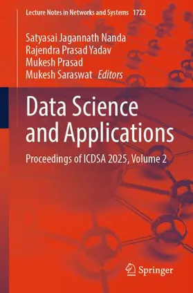 Nanda / Yadav / Prasad |  Data Science and Applications | Buch |  Sack Fachmedien