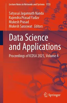 Nanda / Yadav / Prasad |  Data Science and Applications | Buch |  Sack Fachmedien