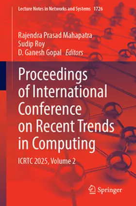 Mahapatra / Roy / Gopal |  Proceedings of International Conference on Recent Trends in Computing | eBook | Sack Fachmedien