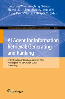 Wen / Zhang / Liu |  AI Agent for Information Retrieval: Generating and Ranking | eBook | Sack Fachmedien