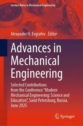 Evgrafov |  Advances in Mechanical Engineering | Buch |  Sack Fachmedien