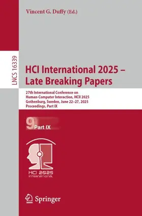 Duffy |  HCI International 2025 - Late Breaking Papers | Buch |  Sack Fachmedien