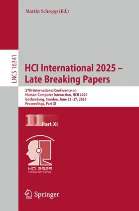 Schrepp |  HCI International 2025 - Late Breaking Papers | Buch |  Sack Fachmedien