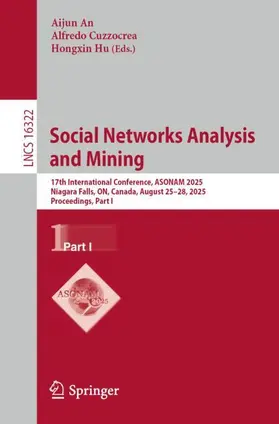 An / Cuzzocrea / Hu |  Social Networks Analysis and Mining | Buch |  Sack Fachmedien