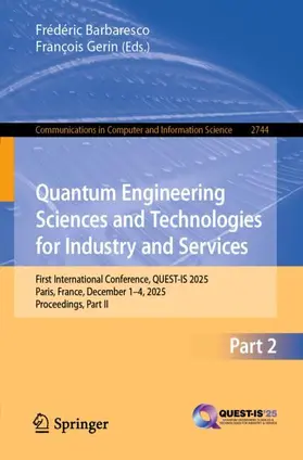 Barbaresco / Gerin |  Quantum Engineering Sciences and Technologies for Industry and Services | Buch |  Sack Fachmedien
