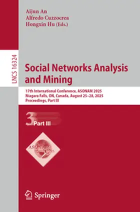 An / Cuzzocrea / Hu |  Social Networks Analysis and Mining | Buch |  Sack Fachmedien