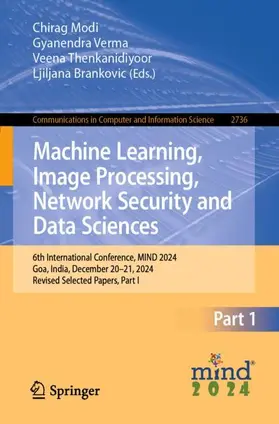 Modi / Verma / Thenkanidiyoor |  Machine Learning, Image Processing, Network Security and Data Sciences | Buch |  Sack Fachmedien