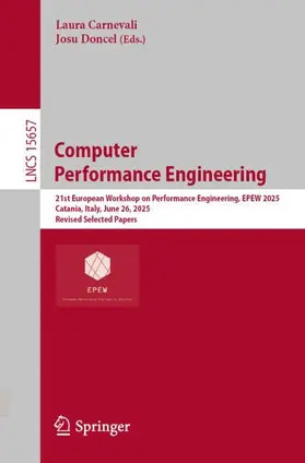 Carnevali / Doncel |  Computer Performance Engineering | Buch |  Sack Fachmedien