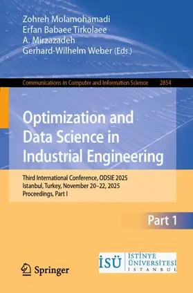 Molamohamadi / Babaee Tirkolaee / Mirzazadeh |  Optimization and Data Science in Industrial Engineering | Buch |  Sack Fachmedien