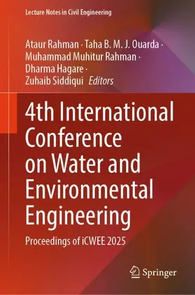 Rahman / Ouarda / Muhitur Rahman |  4th International Conference on Water and Environmental Engineering | Buch |  Sack Fachmedien