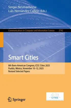 Hernandez Callejo / Nesmachnow / Hernández Callejo |  Smart Cities | Buch |  Sack Fachmedien