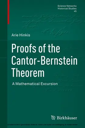 Hinkis |  Proofs of the Cantor-Bernstein Theorem | eBook | Sack Fachmedien
