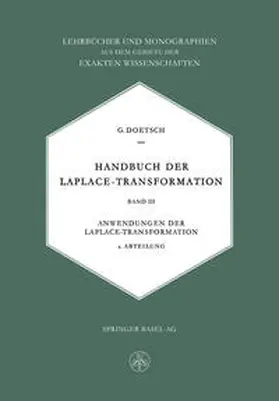 Doetsch |  Handbuch der Laplace-Transformation | eBook | Sack Fachmedien