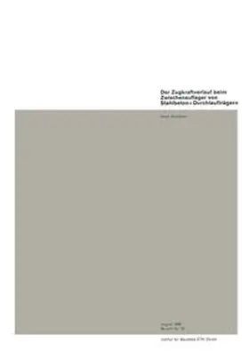 Bachmann |  Der Zugkraftverlauf beim Zwischenauflager von Stahlbeton-Durchlaufträgen | eBook | Sack Fachmedien