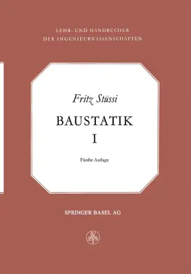 Stüzzi |  Vorlesungen über Baustatik | Buch |  Sack Fachmedien