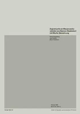 GUGGISBERG / PRALONG / THÜRLIMANN |  Zugversuche an Mauerwerkswänden aus Siporex (Gasbeton) mit Murfor-Bewehrung | eBook | Sack Fachmedien