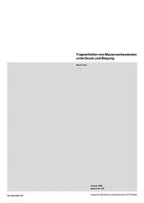 Furler | Tragverhalten von Mauerwerkswänden unter Druck und Biegung | E-Book | sack.de