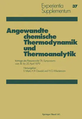 Marti / Oswald / Wiedemann |  Angewandte chemische Thermodynamik und Thermoanalytik | eBook | Sack Fachmedien