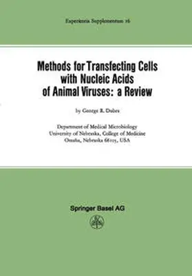 Dubes |  Methods for Transfecting Cells with Nucleic Acids of Animal Viruses: a Review | eBook | Sack Fachmedien