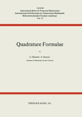 GHIZZETTI / OSSICINI |  Quadrature Formulae | eBook | Sack Fachmedien