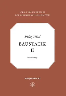 Stüssi |  Vorlesungen über Baustatik | Buch |  Sack Fachmedien