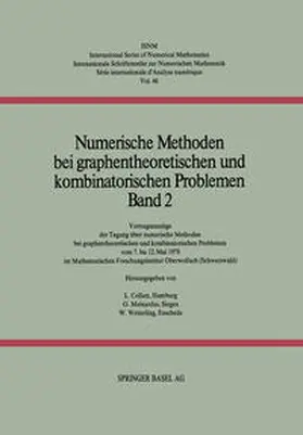 COLLATZ / MEINARDUS / WETTERLING |  Numerische Methoden bei graphentheoretischen und kombinatorischen Problemen | eBook | Sack Fachmedien