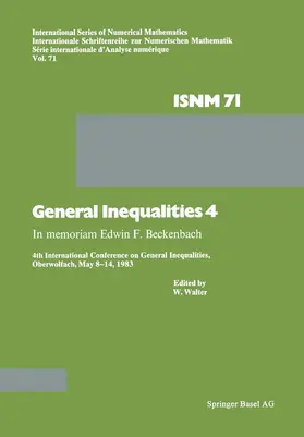 WALTER |  General Inequalities 4 | Buch |  Sack Fachmedien