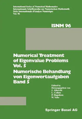 ALBRECHT / COLLATZ / HAGEDORN |  Numerical Treatment of Eigenvalue Problems Vol. 5 / Numerische Behandlung von Eigenwertaufgaben Band 5 | eBook | Sack Fachmedien
