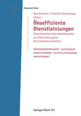 Klemmer / Hinterberger |  Ökoeffiziente Dienstleistungen | eBook | Sack Fachmedien