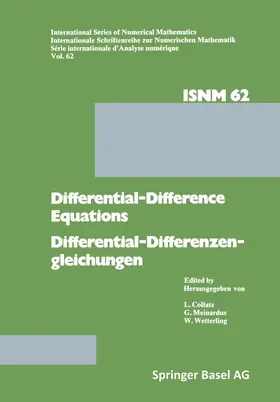 COLLATZ / WETTERLING / MEINARDUS |  Differential-Difference Equations/Differential-Differenzengleichungen | Buch |  Sack Fachmedien