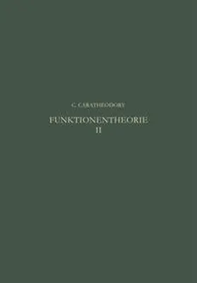 Caratheodory |  Funktionentheorie | eBook | Sack Fachmedien