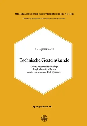 Quervain |  Technische Gesteinskunde | Buch |  Sack Fachmedien