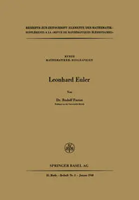 Fueter |  Leonhard Euler | eBook | Sack Fachmedien